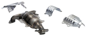 Catalytic Converter with Integrated Exhaust Manifold