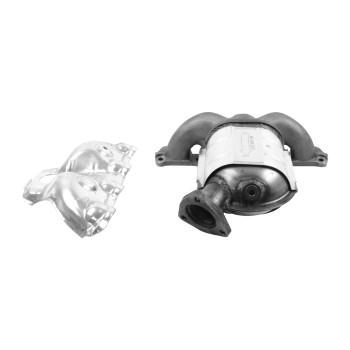 Catalytic Converter with Integrated Exhaust Manifold