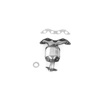 Catalytic Converter with Integrated Exhaust Manifold