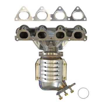 Catalytic Converter with Integrated Exhaust Manifold