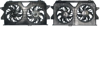 Dual Radiator and Condenser Fan Assembly