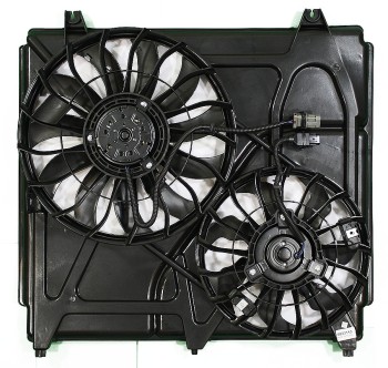 Dual Radiator and Condenser Fan Assembly