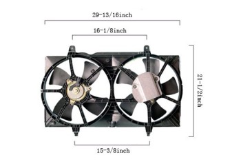 Dual Radiator and Condenser Fan Assembly