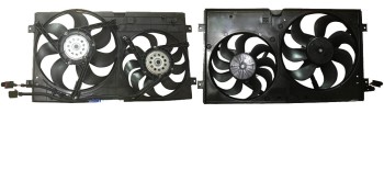 Dual Radiator and Condenser Fan Assembly