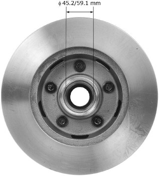 Disc Brake Rotor and Hub Assembly
