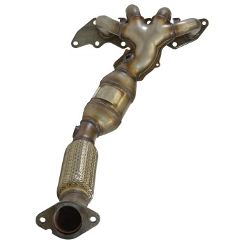 Catalytic Converter with Integrated Exhaust Manifold
