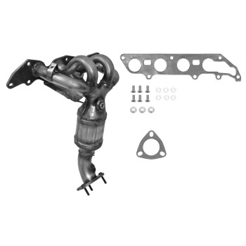 Catalytic Converter with Integrated Exhaust Manifold