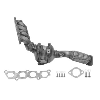 Catalytic Converter with Integrated Exhaust Manifold