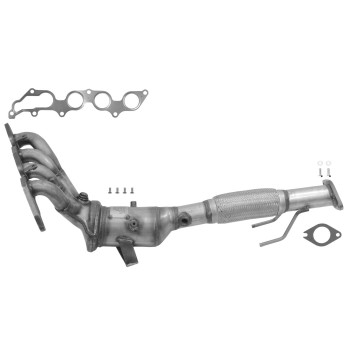 Catalytic Converter with Integrated Exhaust Manifold