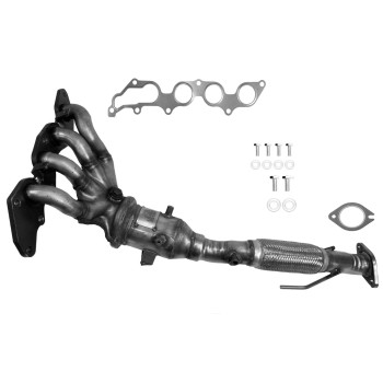 Catalytic Converter with Integrated Exhaust Manifold