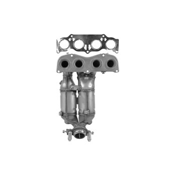 Catalytic Converter with Integrated Exhaust Manifold