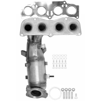 Catalytic Converter with Integrated Exhaust Manifold
