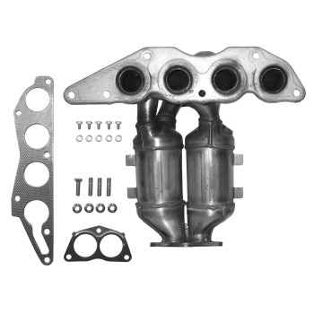 Catalytic Converter with Integrated Exhaust Manifold