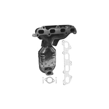 Catalytic Converter with Integrated Exhaust Manifold