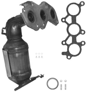 Catalytic Converter with Integrated Exhaust Manifold