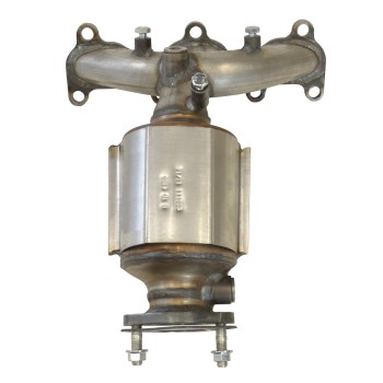 Catalytic Converter with Integrated Exhaust Manifold