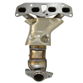 Catalytic Converter with Integrated Exhaust Manifold