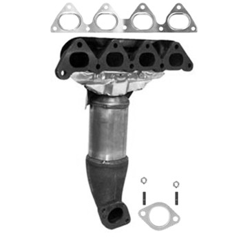 Catalytic Converter with Integrated Exhaust Manifold
