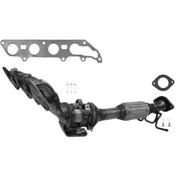 Catalytic Converter with Integrated Exhaust Manifold