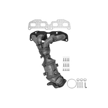 Catalytic Converter with Integrated Exhaust Manifold