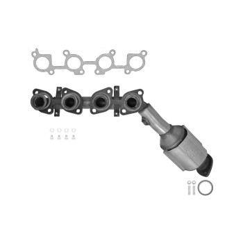 Catalytic Converter with Integrated Exhaust Manifold