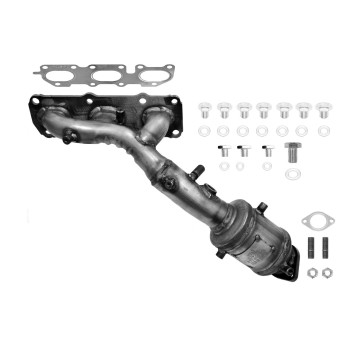 Catalytic Converter with Integrated Exhaust Manifold