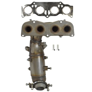 Catalytic Converter with Integrated Exhaust Manifold