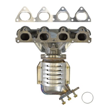 Catalytic Converter with Integrated Exhaust Manifold