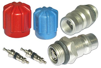 A/C System Valve Core and Cap Kit