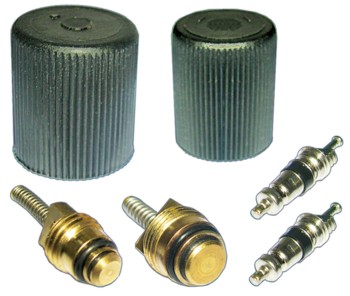 A/C System Valve Core and Cap Kit