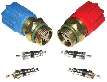 A/C System Valve Core and Cap Kit