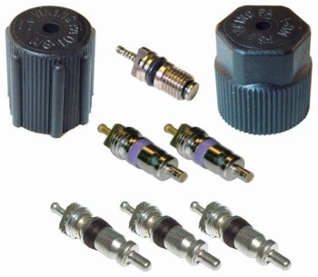 A/C System Valve Core and Cap Kit
