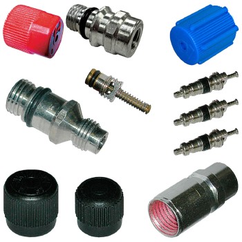 A/C System Valve Core and Cap Kit