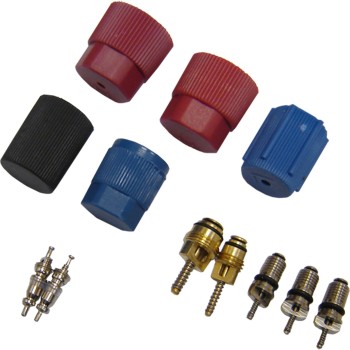 A/C System Valve Core and Cap Kit