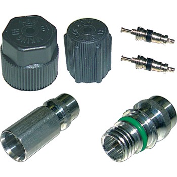A/C System Valve Core and Cap Kit