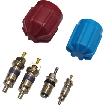 A/C System Valve Core and Cap Kit