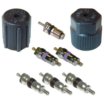 A/C System Valve Core and Cap Kit