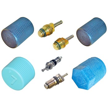 A/C System Valve Core and Cap Kit