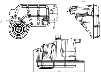Engine Coolant Reservoir
