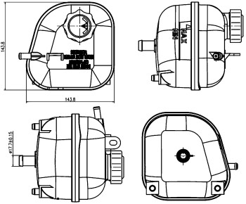 Engine Coolant Reservoir