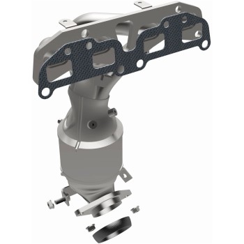 Catalytic Converter with Integrated Exhaust Manifold