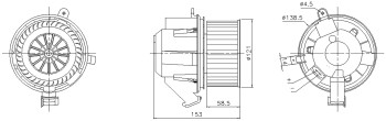 HVAC Blower Motor Assembly