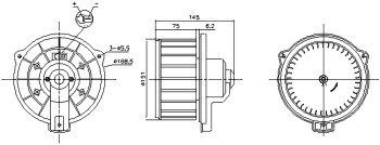 HVAC Blower Motor Assembly