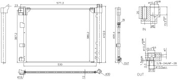 A/C Condenser and Receiver Drier Assembly