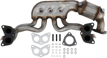 Catalytic Converter with Integrated Exhaust Manifold