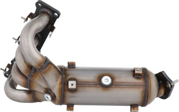 Catalytic Converter with Integrated Exhaust Manifold