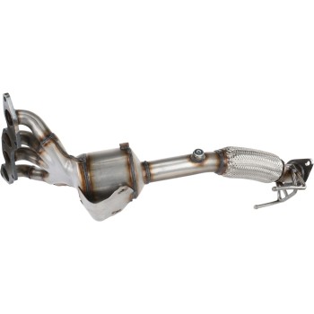 Catalytic Converter with Integrated Exhaust Manifold