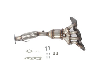 Catalytic Converter with Integrated Exhaust Manifold
