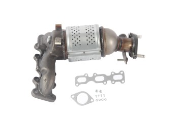 Catalytic Converter with Integrated Exhaust Manifold