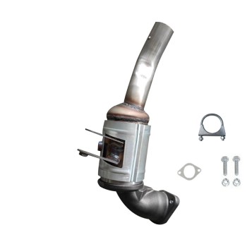 Catalytic Converter with Integrated Exhaust Manifold